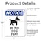 Signmission Blind Dog At Play Sign With Symbol, 7 in W x Rectangle, Vinyl Decal OS-2PACK-NS-D-710-V-10367 - alternate 6